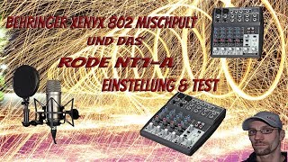 Behringer Xenyx 802 HD Einstellung amp Test [upl. by Eitteb624]