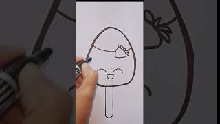 How to draw a cute lolipop for kids shorts ytshorts [upl. by Zaob]