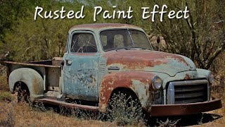 Rusted Paint Effect On Model Tutorial [upl. by Jeritah]