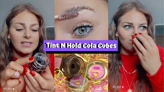 PINK HONEY UK BROW GEL Tint N Hold Cola Cubes FLASH REVIEW shorts [upl. by Mayap]