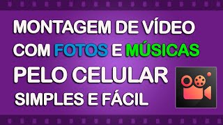 Aplicativo para fazer vídeo com fotos e músicas no celular [upl. by Ahsikym]