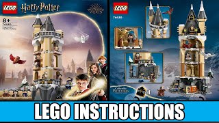 LEGO Instructions  Harry Potter  76430  Hogwarts Castle Owlery [upl. by Elleniad689]