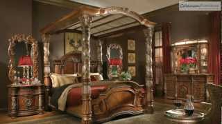 Villa Valencia Canopy Bedroom Collection From Aico Furniture [upl. by Rodablas]