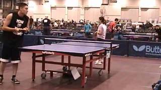 David Umel Jr vs Heather Wang Hua  U2400 Singles Elimination Table Tennis [upl. by Alage]