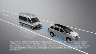 MercedesBenz Sprinter Collision Prevention Assist Explained [upl. by Alarise]