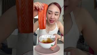 MUKBANG SALMON JUMBO MENTAH VIRAL‼️🤯🐟🤤 [upl. by Corinna]