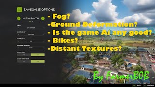 Fs25 Looking at Fog Ground Deformation Ai Bikes and Distant Textures [upl. by Xymenes]