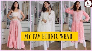 ETHNIC WEAR  MIRRAW JEWELLERY  ETHNIC WEAR STYLING  AFFORDABLE KURTI  Tanu Gupta [upl. by Htebharas269]