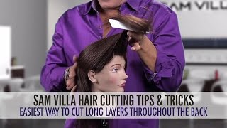 Easiest Way To Cut Long Layers Throughout The Hair [upl. by Strohl]