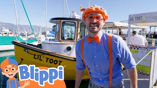 All Aboard Lil Toot the Water Taxi  Classic Blippi Adventures  Videos for Kids Moonbug Kids [upl. by Danyluk]