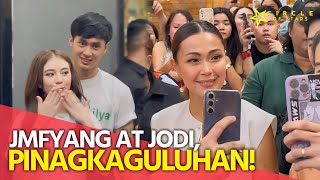 JMFyang at Jodi Sta Maria pinagkaguluhan sa San Pedro Laguna [upl. by Heger]