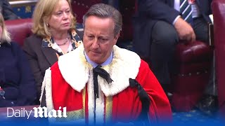 David Cameron is introduced to UKs House of Lords after political return [upl. by Jaymie]