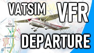 VATSIM VFR Departure Tutorial VATSIM VFR Series  4 [upl. by Eitsyrhc]