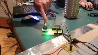 Kapazitiver Bodensensor mit nRFduino [upl. by Lorie47]