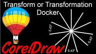 Corel Draw Tips amp Tricks Transfor or Transformation Docker ROTATE and let corel do the MATH [upl. by Zetnom]