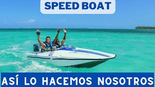 Speed boat en Punta Cana  Reserva Fácil por whatsapp 1 829 444 4021 [upl. by Anuska]