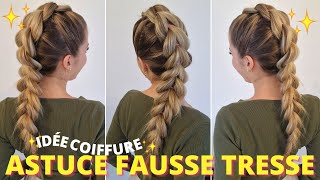 ASTUCE TRESSE FACILE 🤩 BELLE TRESSE FACILE A COMPRENDRE  astuce coiffure rapide et facile [upl. by Tnilk]