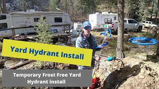 Yard Hydrant Installation  Frost Free Yard Hydrant [upl. by Elnukeda]