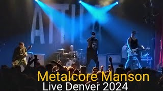 Attila Metalcore Manson Live 2024 [upl. by Ahtoelc]