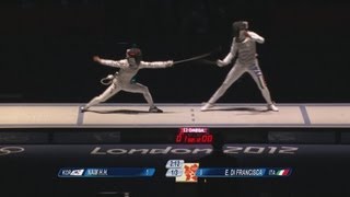 Womens Individual Foil SemiFinals  London 2012 Olympics [upl. by Anoved]