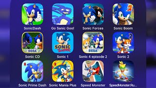 Sonic ForcesSonic DashGo Sanic Goo Sonic Boom Sonic RunnersSonic 1Tom GOLD Run [upl. by Thatcher601]