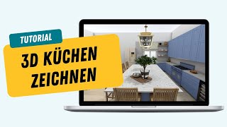 Eine Küche in 3D zeichnen [upl. by Oralla]