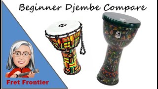 Djembe compare Meinl vs Toca Beginner Models [upl. by Nomelihp]