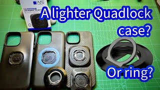 A lighter Quadlock Mag Case Universal Adaptor Mag Mag Phone Ring Weight Comparison Installation [upl. by Drawyeh]