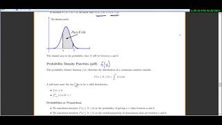 Stat 3000 Lecture Section 22 Continuous Random Variables [upl. by Nrublim]