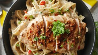 Resturant style fettuccine alfredo pasta recipe  creamy alfredo recipe by Sammy [upl. by Akoyn635]