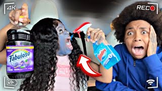 EPIC DRINKING “ CLEANING SUPPLIES “ INFRONT OF MY GIRLFRIEND   GONE WRONG [upl. by Aititil526]