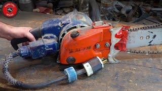 1960s 3Phase Electric Chainsaw  Stihl Restoration [upl. by Aicul]