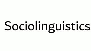 What is Sociolinguistics in urduHindi [upl. by Rettig503]