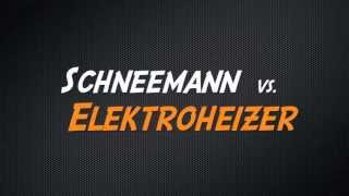 Schneemann schmilzt  Schneemann vs Elektroheizer DE 2 XL [upl. by Nunci]