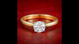 Edwardian Style Diamond Solitaire Ring 11ct Diamond [upl. by Gualtiero]