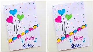 🤩 White Page 🤩 Happy Birthday Wishes Card Making • Birthday gift card for BESTFRIEND • diy card idea [upl. by Chen]