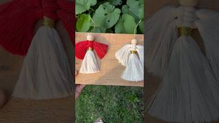 Angelitos de macramé 🧵 macrametutorial hechoamano macramediy macrame [upl. by Clovah293]