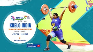 ASMITA  KHELO INDIA WOMENS WEIGHTLIFITING ZONAL LEAGUE BHUBANESWAR TEST [upl. by Cromwell]