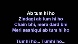 Tum Hi Ho Karoke With Lyrics  Aashique 2 Hindi Movie  With Out Vocal [upl. by Chuah]