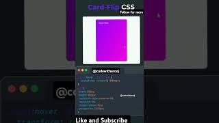 CSS FlipCard Animation htmlcssjavascript cssanimation flipcard csstutorialscool csstricks [upl. by Mcgurn]