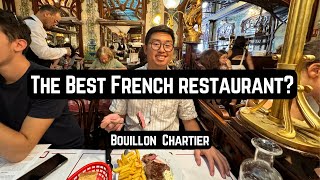 Bouillon Chartier  The Best Cheap Restaurant  Paris VLOG [upl. by Turro]