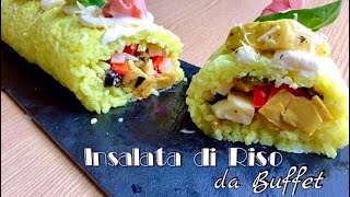 INSALATA DI RISO DA BUFFET ricetta facile e fresca  Tutti a Tavola [upl. by Hayila382]