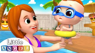 Swimming Song  Nursery Rhymes by Little Angel [upl. by Sisson619]