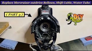 Replace Mercruiser alpha one gen 12 outdrive bellows  PART 3 [upl. by Darees668]