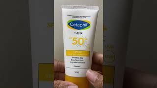 Cetaphil sunscreen SPF 50 review sunscreen cetaphil [upl. by Antonetta]