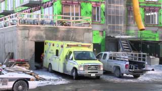 Accident de Travail Mortel à Longueuil  Construction Worker Fatal Fall 352014 [upl. by Ronica257]