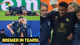 😢 Gleison Bremer Painful Knee Injury during Juventus vs RB Leipzig [upl. by Aivatnuhs128]