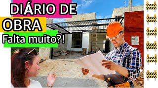 DIÁRIO DE OBRA 🚧 DA NOSSA NOVA CASA 🏡 CERCAS PORTÃO E PISO INSTALADOS [upl. by Anerok425]