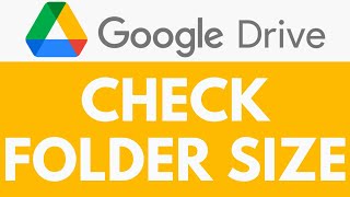 How To Check Folder Size in Google Drive  See Folder Size  Google Drive Tutorial [upl. by Eugenia]