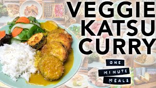 How to Make Vegetarian Katsu Curry  OneMinuteMeals [upl. by Jarek]